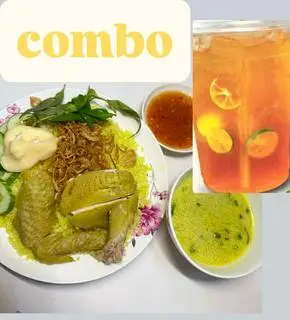 Hình ảnh Combo Cơm Cánh Gà Sốt Bơ + Trà tắc