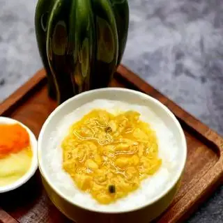 Hình ảnh  Cháo cua hầm bí ngô 