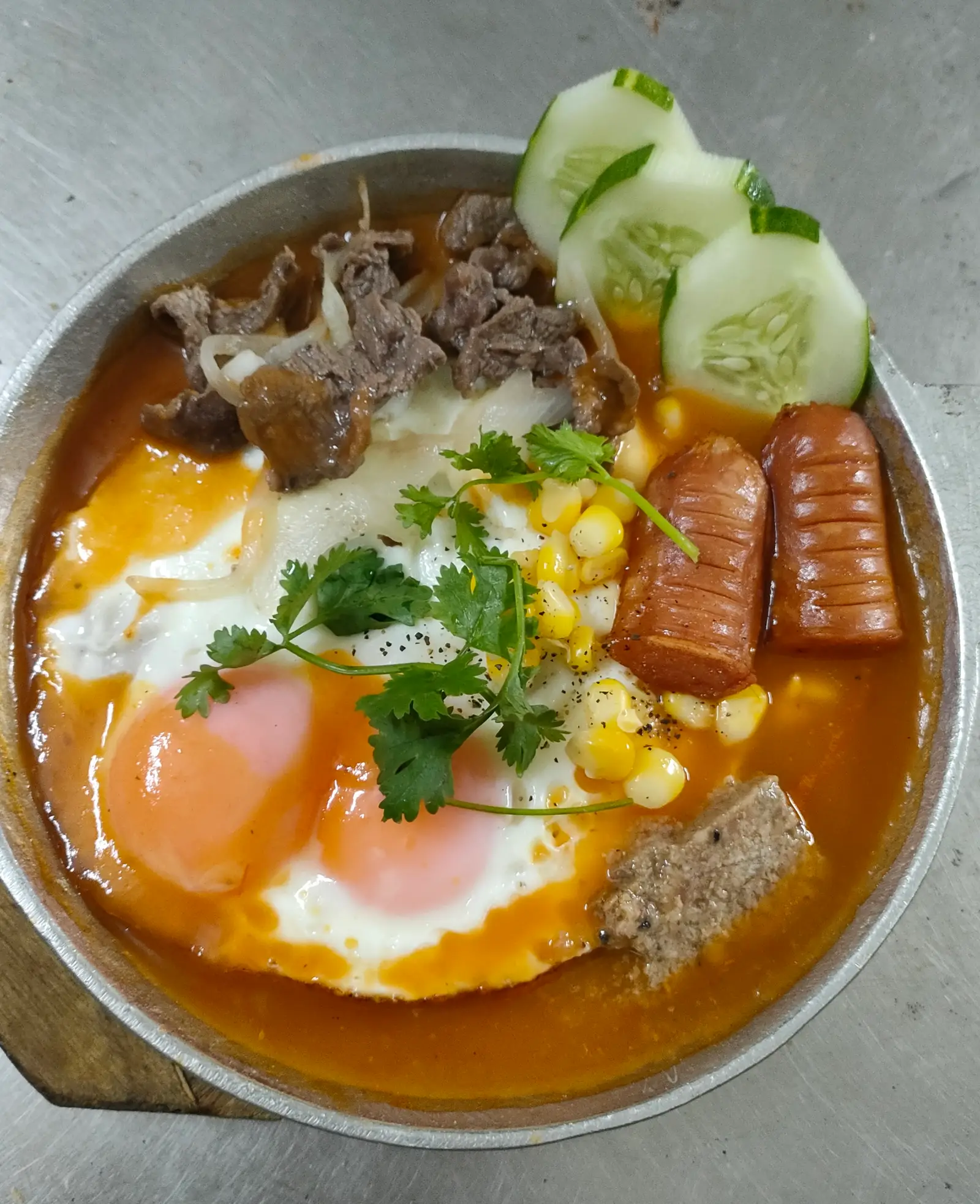 Hình ảnh Bánh mì chảo 2 trứng