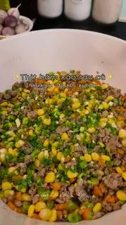 Hình ảnh Cơm Thịt Băm + Lạc Rang