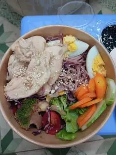 Hình ảnh Bún lứt - ức gà sốt teriyaki
