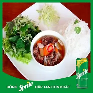 Hình ảnh COMBO Bún Chả Nướng Tươi Suất Lẫn + Sprite