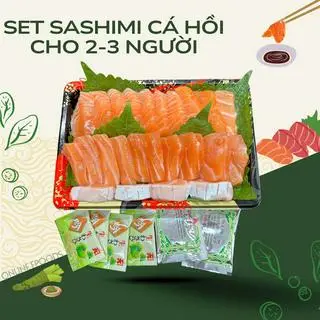 Hình ảnh Set sashimi 300g cá hồi tươi Nauy cho 2 người