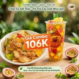 Hình ảnh Combo Ngon-Tiện Lợi: Chân Gà Nhà Làm- Trà Trái Cây Tươi