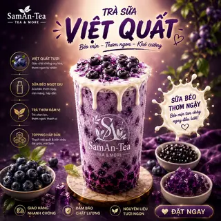 Hình ảnh Trà sữa việt quất
