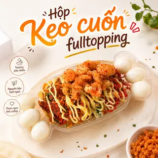 Hình ảnh Bánh tráng cuốn fulltopping