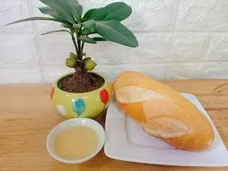 Hình ảnh bánh mì không+sữa đặc 
