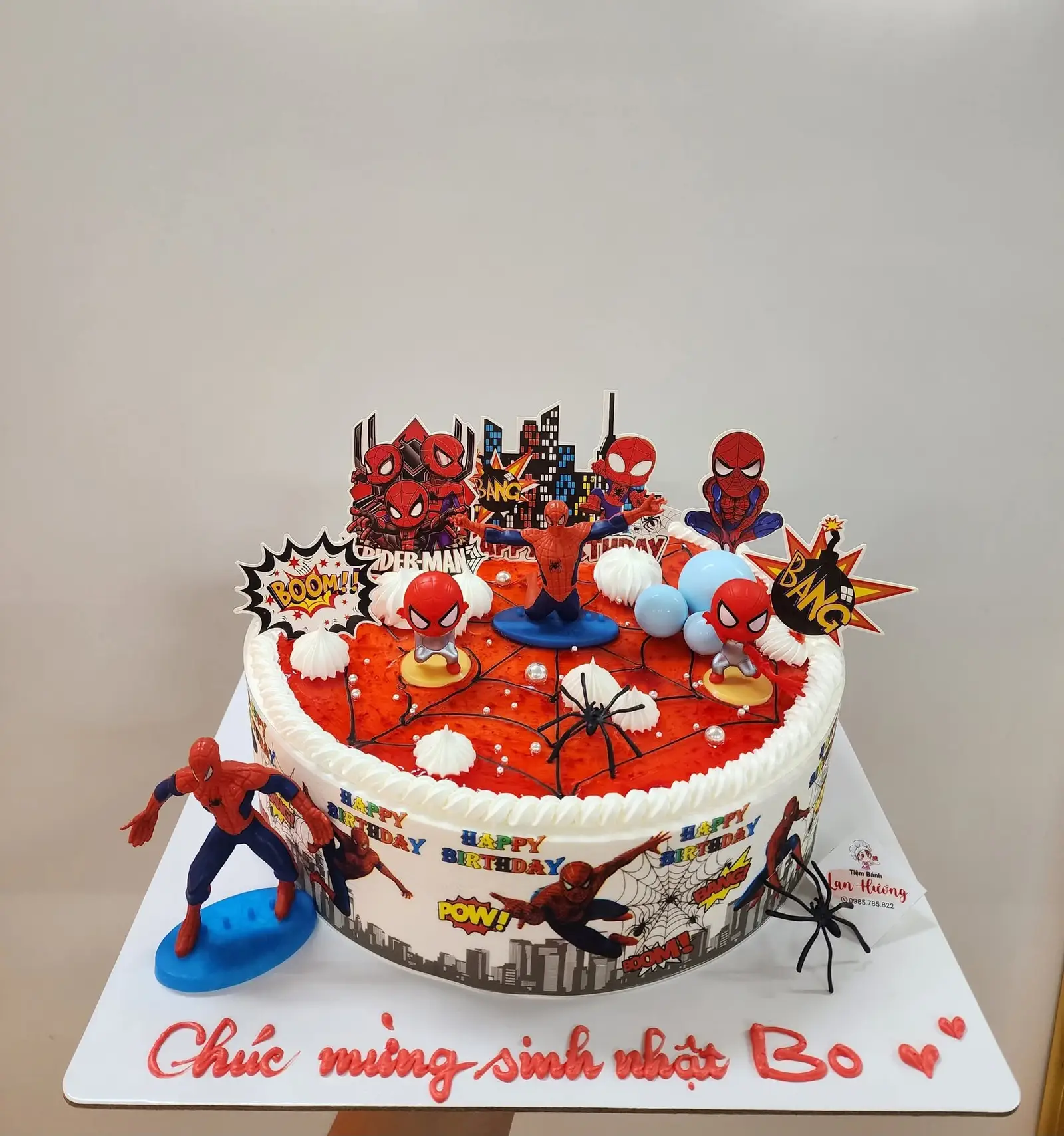 Hình ảnh Bánh Sinh Nhật Siêu Siêu Nhện 20cm (V)