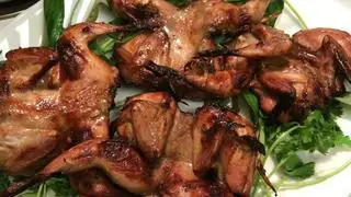 Hình ảnh chim cút nướng
