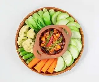 Hình ảnh Rau luộc kho quẹt 