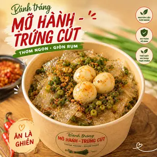 Hình ảnh Bánh Tráng Mỡ Hành Trứng Cút(Không có Tóp Mỡ)