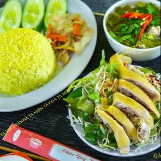 Hình ảnh Cơm đùi gà luộc chặt