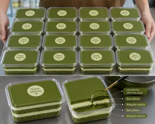 Hình ảnh Nama chese vị matcha