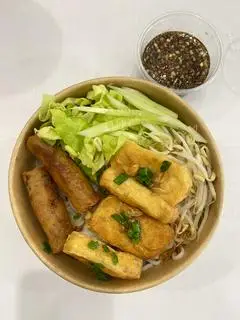 Hình ảnh Combo bún nước tương (chay) + Nước