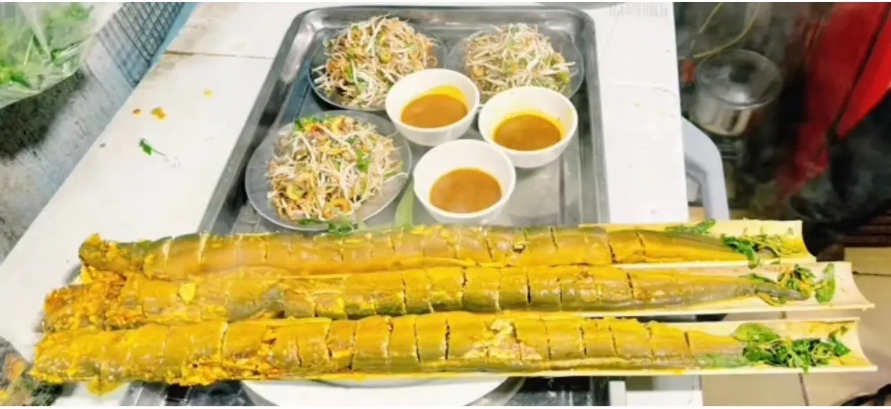 Hình ảnh Lươn nướng ống tre