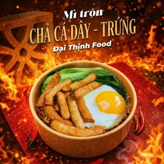Hình ảnh Mì trộn chả cá dây - trứng