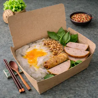 Hình ảnh Bánh Cuốn Trứng Lòng Đào