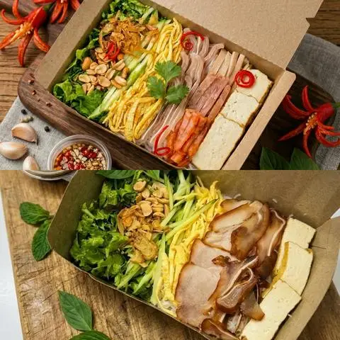 Hình ảnh Combo: 1 Bún Nước Tương Đặc Biệt Và 1 Bún Nước Tương Xá Xíu-Tai Heo Khìa Đặc Biệt