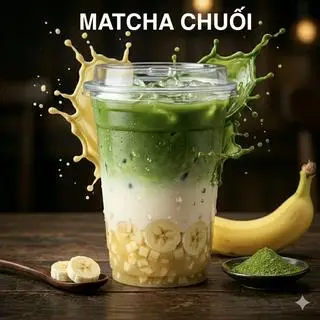 Hình ảnh MATCHA CHUỐI - ly 700ml