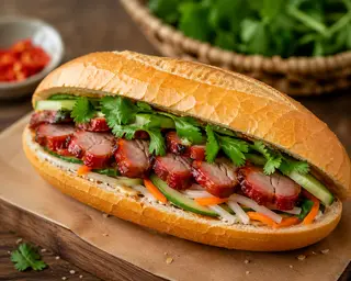 Hình ảnh Bánh Mì Xá Xíu 