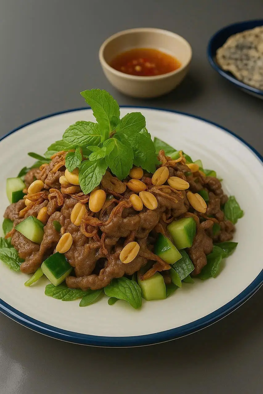 Hình ảnh gỏi bò Beef salad