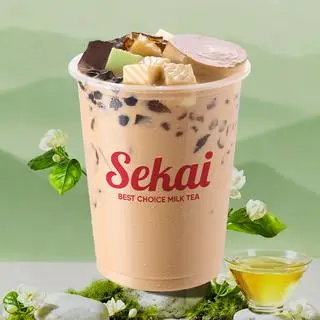 Hình ảnh Trà Sữa Sekai Full Topping (XL - 1000 ml)