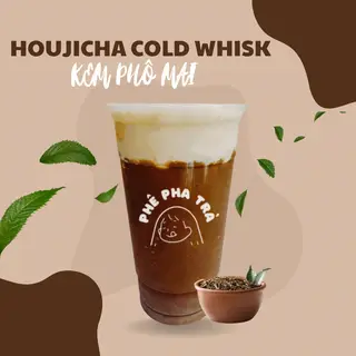 Hình ảnh Houjicha Cold Whisk Kem Phô Mai