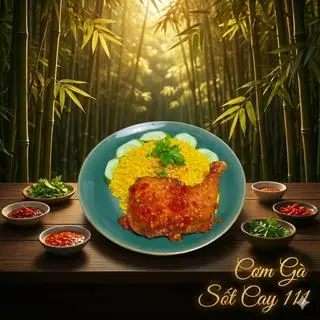 Hình ảnh Cơm Gà Sốt Cay