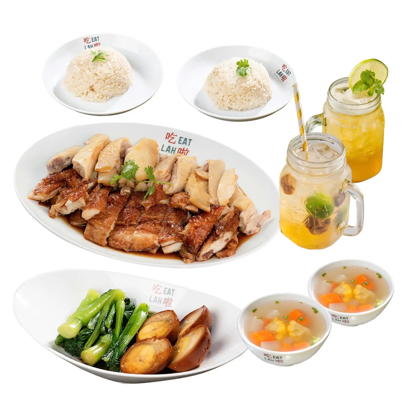 Hình ảnh Combo Gà Mixed 两人套餐 Combo Mixed Chicken Rice