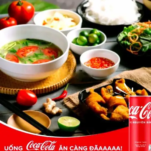 Hình ảnh Bún cá chấm truyền thống - 1 coca