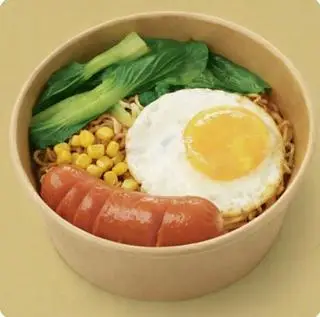 Hình ảnh Mì Trộn Trứng - Xúc Xích