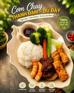 Hình ảnh Cơm thập cẩm chay - trưa