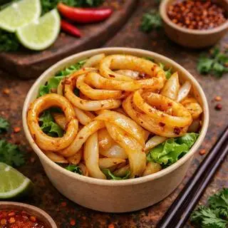 Hình ảnh Cơm mực chiên nước mắm
