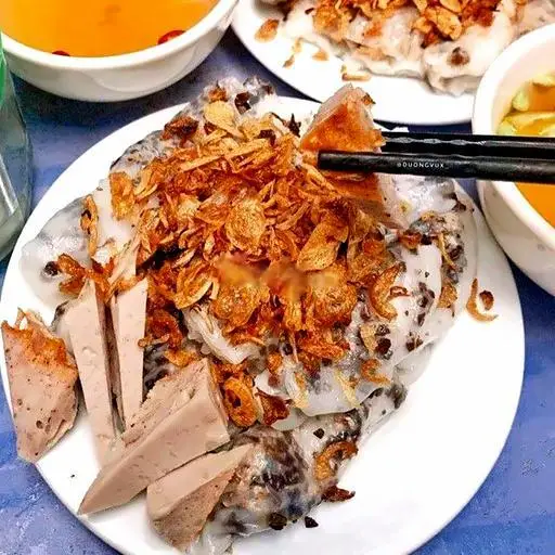 Hình ảnh Bánh cuốn nhân thịt - chả quế