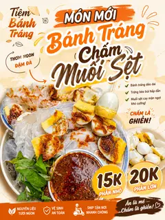 Hình ảnh Bánh Tráng Chấm muối sệt 