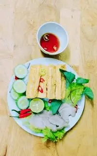 Hình ảnh Bún Đậu Chả lụa cuốn