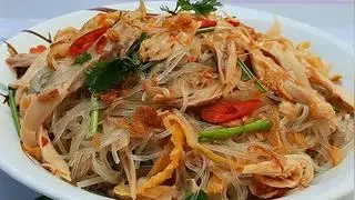 Hình ảnh Miến xào gà xé