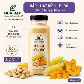 Hình ảnh Sữa hạt bắp - hạt điều - bí đỏ