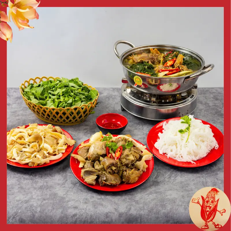 Hình ảnh Lẩu gà lá é Nhà Bắp