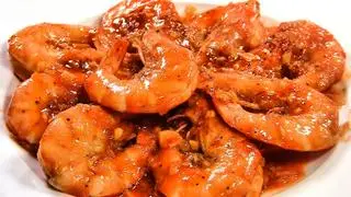 Hình ảnh cháo trắng tôm rim