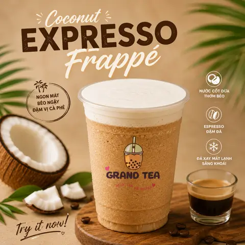 Hình ảnh Cà Phê Cốt Dừa Đá Xay/Coconut Expresso Frappé