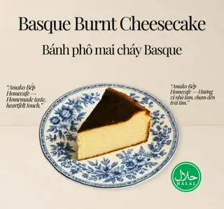 Hình ảnh Bánh phô mai cháy basque