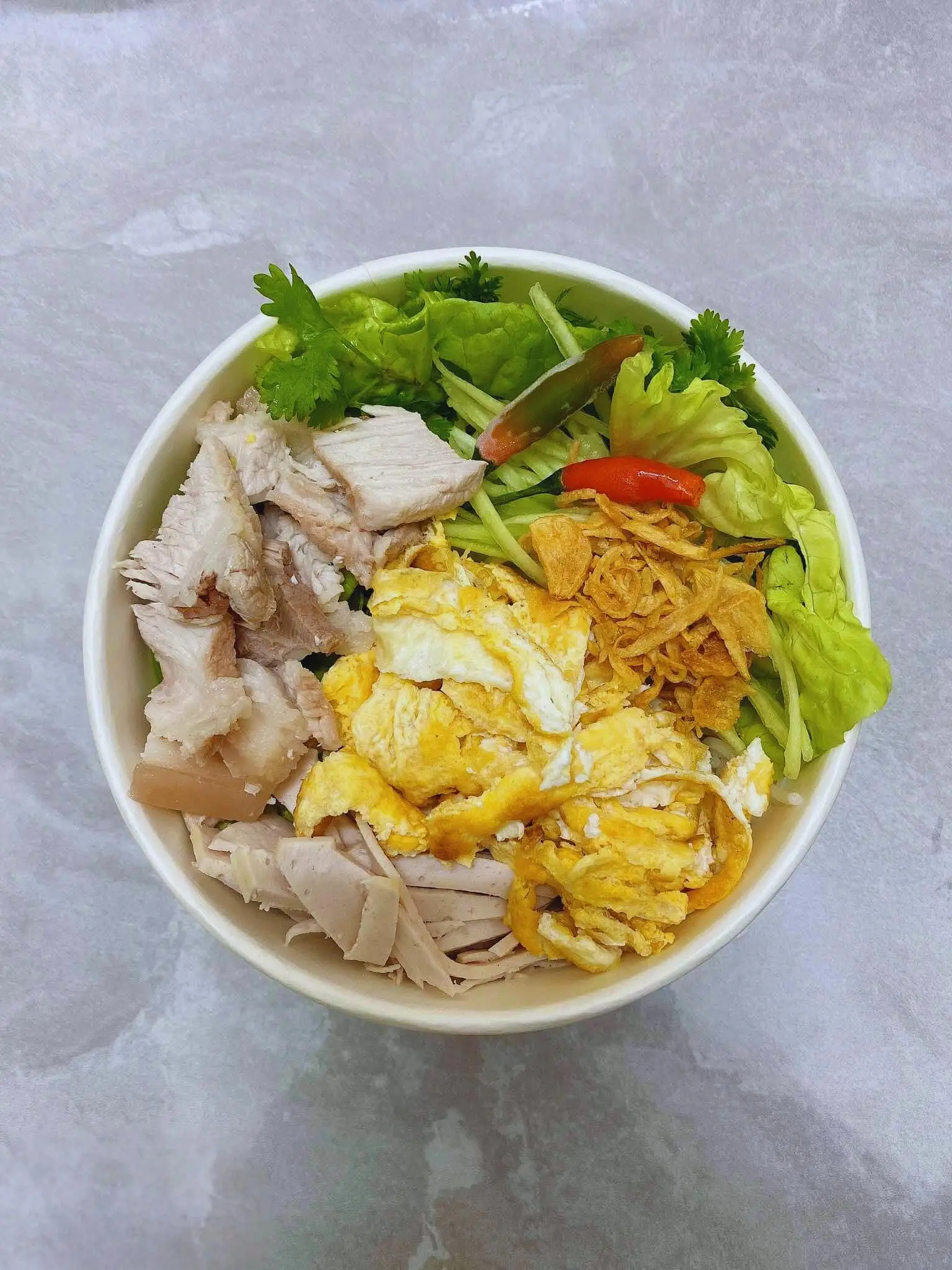 Hình ảnh Bún Trộn Thịt Heo