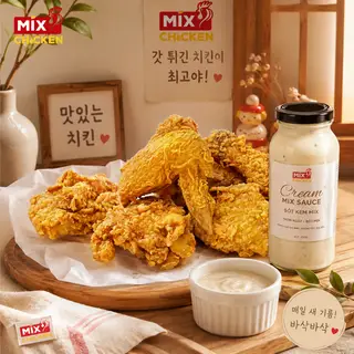 Hình ảnh Nửa con gà rán Sốt Kem [ Best Seller]