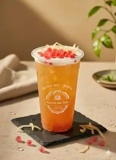 Hình ảnh trà bưởi hồng 