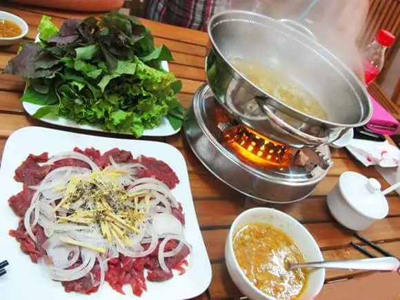Hình ảnh Cuốn Bò nhúng giấm