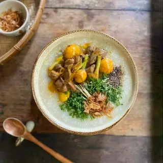Hình ảnh cháo lòng mề tràng trứng 