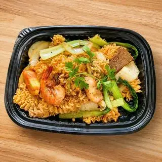 Hình ảnh Mì gói xào áp chảo thập cẩm