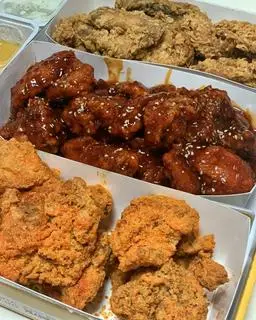 Hình ảnh Gà nửa con sốt Hàn Quốc