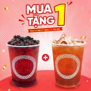 Hình ảnh Combo Trà dâu tằm XL tặng Hồng Trà Đài Loan (XL - 1000ML)